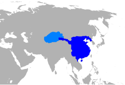 The Western Han dynasty in 2 AD